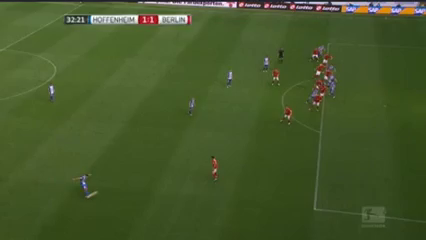 Hoffenheim vs Hertha BSC - Goal by F. Schär (33')