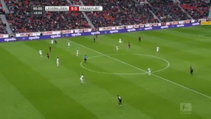 Leverkusen 3-0 Frankfurt - Goal by K. Bellarabi (90')