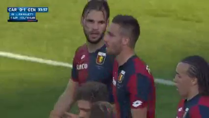 Carpi vs Genoa - Goal by L. Pavoletti (34')