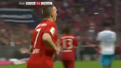 Bayern München vs Schalke 04 - Goal by A. Vidal (73')