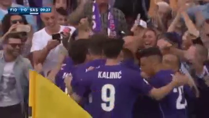 Fiorentina vs Sassuolo - Goal by G. Rodríguez (10')