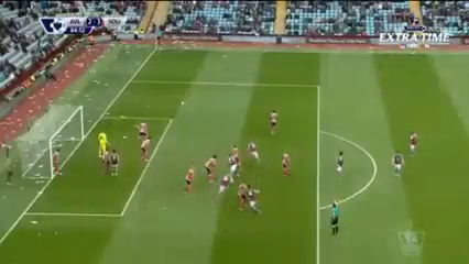 Aston Villa 2-4 Southampton - Goal by A. Westwood (85')