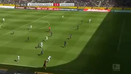 M'gladbach vs Hoffenheim - Goal by J. Toljan (7')