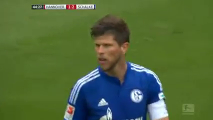 Hannover vs Schalke 04 - Goal by K. Huntelaar (45')