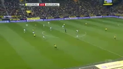 Borussia Dortmund 5-1 Wolfsburg - Golo de P. Aubameyang (77min)