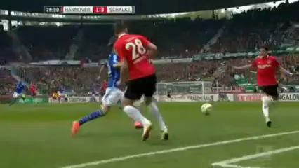 Hannover vs Schalke 04 - Goal by A. Schöpf (80')
