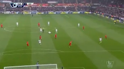 Swansea 3-1 Liverpool - Goal by A. Ayew (67')