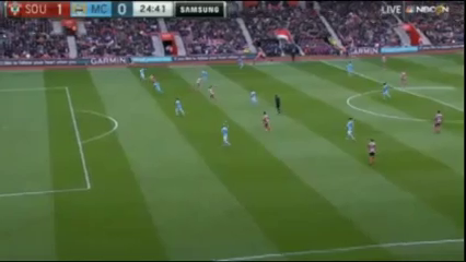 Southampton 4-2 Manchester City - Golo de S. Long (25min)