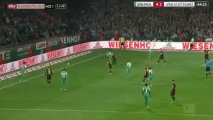 Werder Bremen 6-2 Stuttgart - Golo de C. Pizarro (64min)