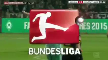 Werder Bremen 6-2 Stuttgart - Golo de F. Bartels (80min)