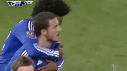 Chelsea 2-2 Tottenham Hotspur - Golo de E. Hazard (83min)