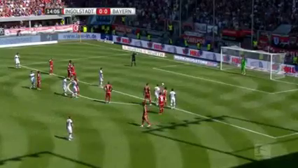 Ingolstadt 1-2 Bayern München - Golo de R. Lewandowski (15min)