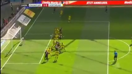 Frankfurt vs Dortmund - Goal by S. Aigner (14')