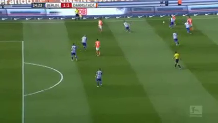 Hertha BSC vs Darmstadt 98 - Goal by J. Gondorf (24')