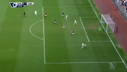 West Ham United 1-4 Swansea City - Golo de W. Routledge (25min)