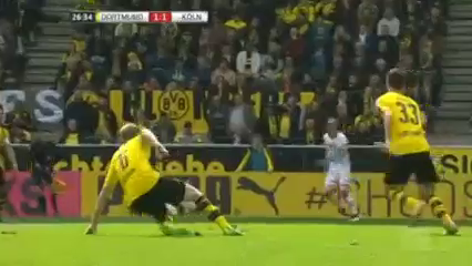Borussia Dortmund 2-2 Köln - Golo de A. Modeste (27min)