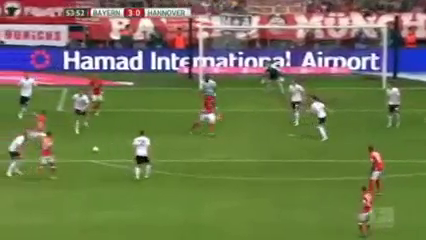 Bayern München 3-1 Hannover - Goal by M. Götze (54')