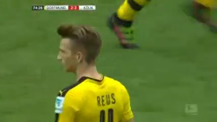 Borussia Dortmund 2-2 Köln - Golo de M. Reus (75min)