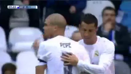 Deportivo La Coruña 0-2 Real Madrid - Golo de Cristiano Ronaldo (7min)