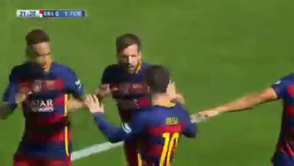 Granada vs Barcelona - Goal by L. Suárez (22')