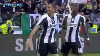 Juventus 5-0 Sampdoria - Golo de L. Bonucci (85min)