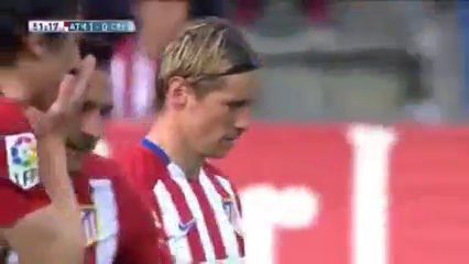 Atlético vs Celta de Vigo - Gól de Fernando Torres (51min)