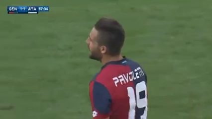 Genoa 1-2 Atalanta - Golo de L. Pavoletti (58min)