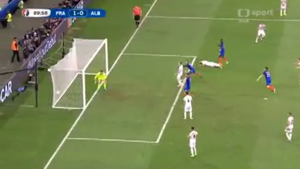 France 2-0 Albania - Golo de A. Griezmann (90min)