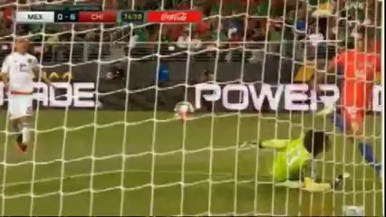 Mexico 0-7 Chile - Golo de E. Vargas (74min)