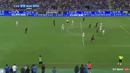 Cagliari 2-2 Roma - Golo de M. Sau (87min)