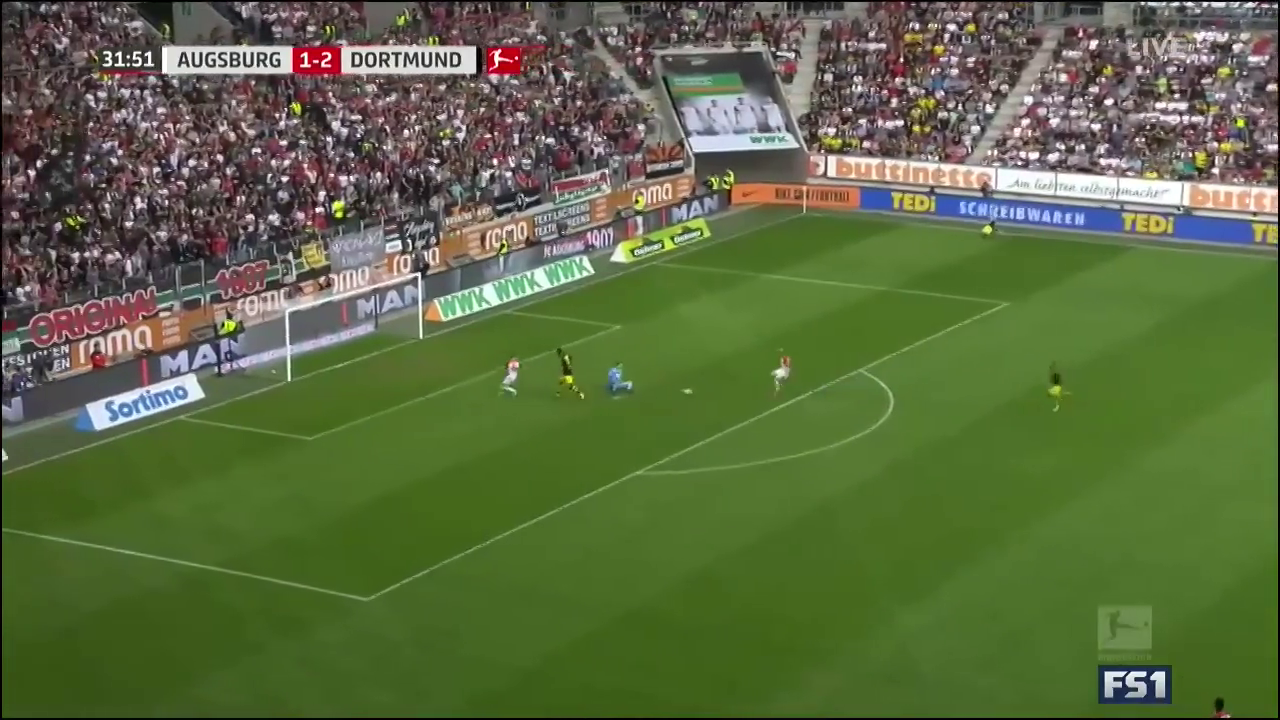 Аугсбург - Боруссия Дортмунд 1:2 видео