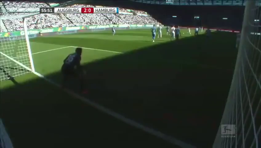 Аугсбург - Гамбург 4:0 видео
