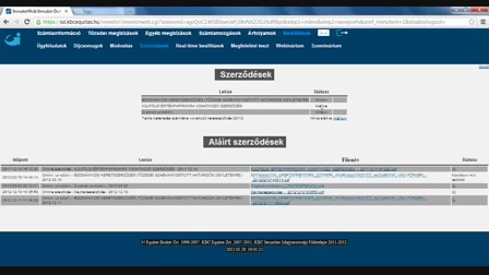 Figyelőlista készítés az Investor Terminálban, investor ...