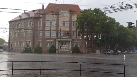 Nagy eső csapott le Debrecenre