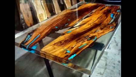 Műgyanta asztal, epoxi asztal, epoxi tanfolyam, epoxy rosen table - Videa